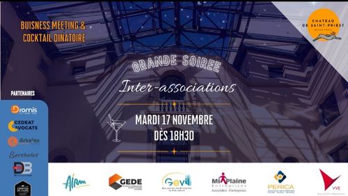 Grande soirée inter-associations le 17 Novembre dès 18h30